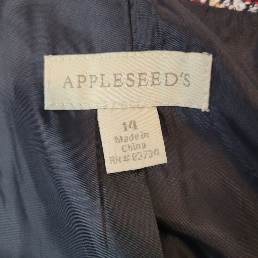 EUC Appleseed's Tartan Plaid Woven Blazer size 14 - Picture 6 of 7